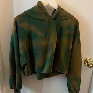 cropped bleach hoodie